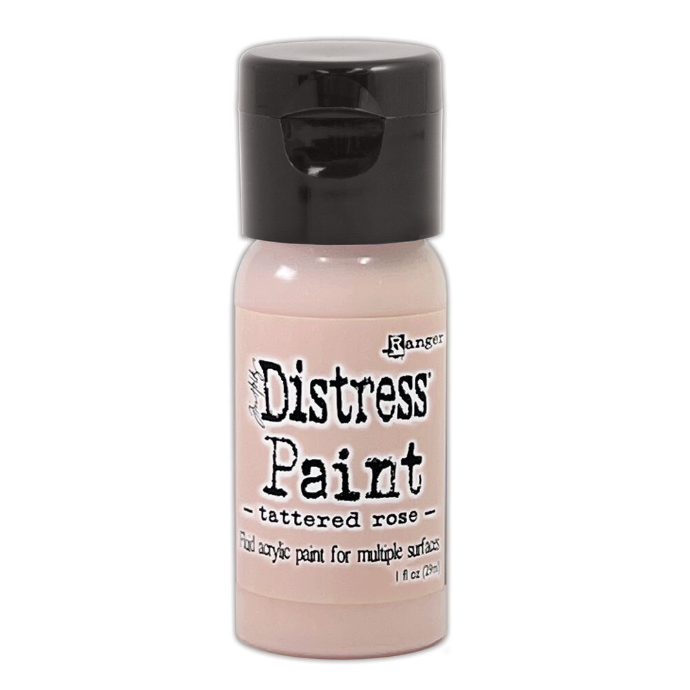 Ranger Tim Holtz Distress Paint Flip Top Tattered Rose 1 fl oz (29 ml) (TDF53316)