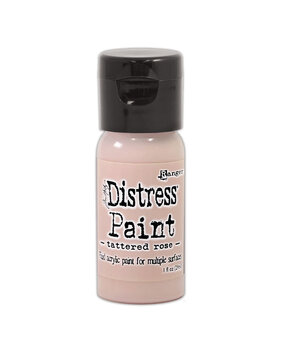 Ranger Tim Holtz Distress Paint Flip Top Tattered Rose 1 fl oz (29 ml) (TDF53316)