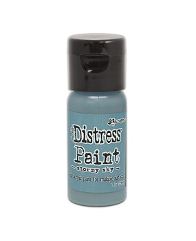 Ranger Tim Holtz Distress Paint Flip Top Stormy Sky 1 fl oz (29 ml) (TDF53309)