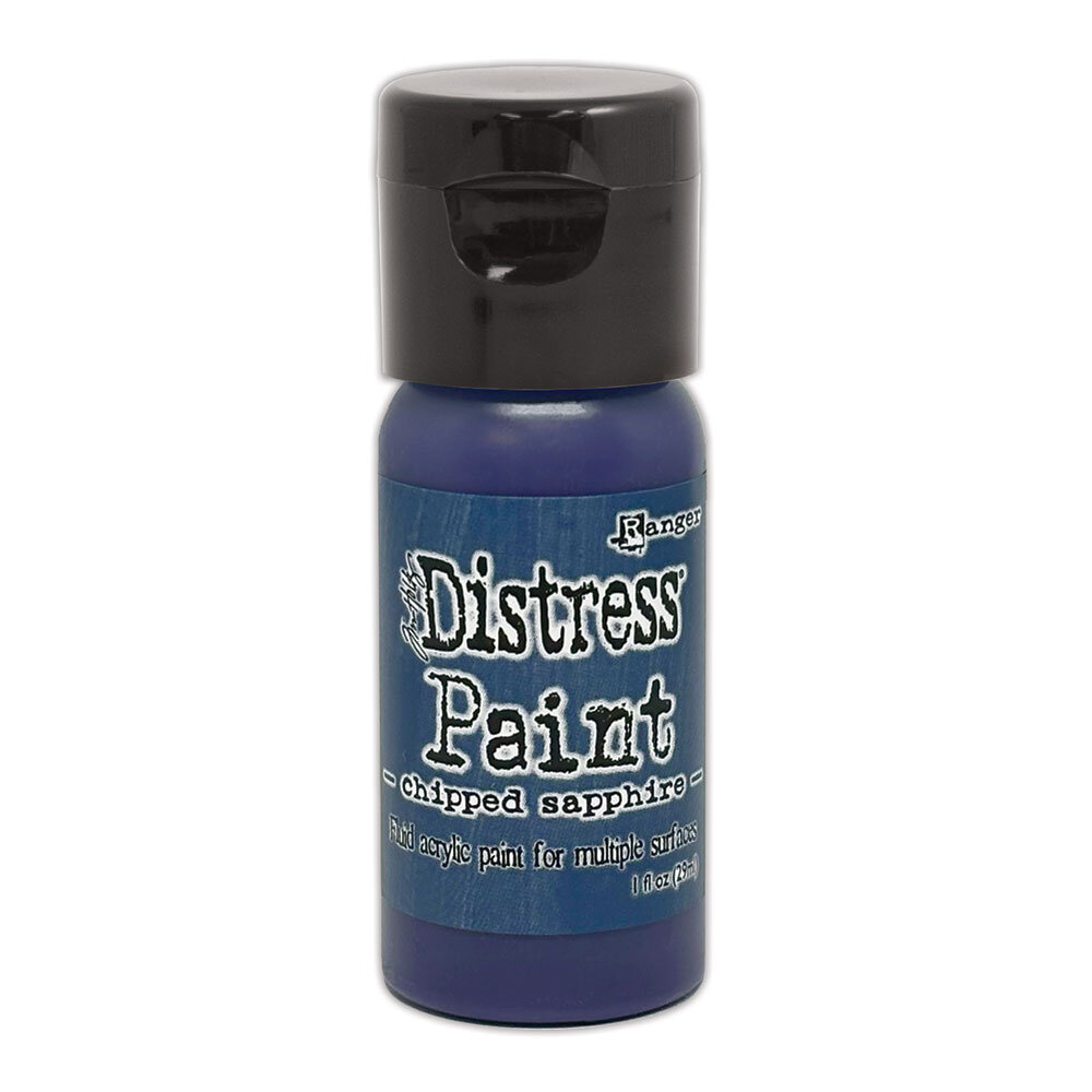 Ranger Tim Holtz Distress Paint Flip Top Chipped Sapphire 1 fl oz (29 ml) (TDF52982)