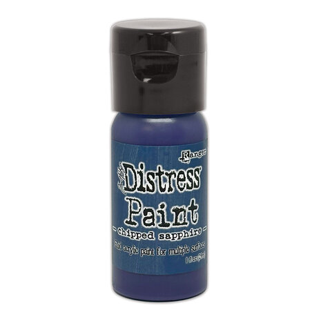 Ranger Tim Holtz Distress Paint Flip Top Chipped Sapphire 1 fl oz (29 ml) (TDF52982)