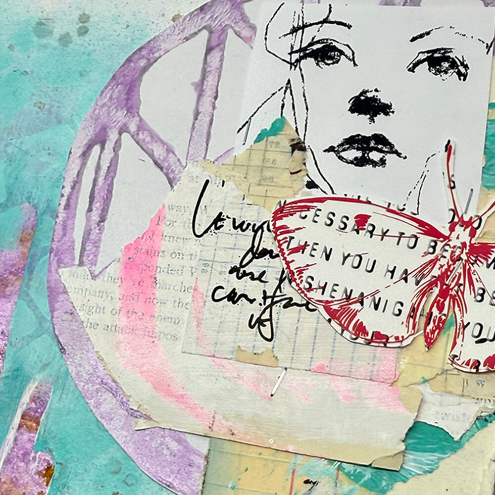 Ranger Dina Wakley MEdia Stencils Groovy Coaster (MDS84945)