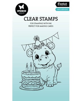 Studio Light Hippo Birthday Essentials Clear Stamps (SL-ES-STAMP950)