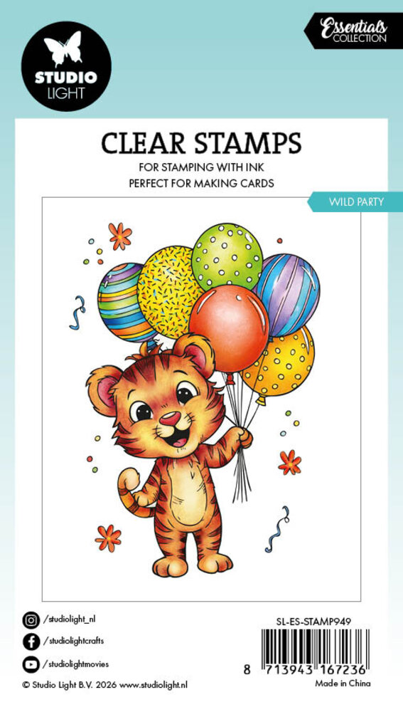 Studio Light Wild Party Essentials Clear Stamps (SL-ES-STAMP949)