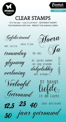 Studio Light Trouwdag Essentials Clear Stamps (SL-ES-STAMP789)