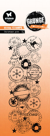 Studio Light Christmas Post Grunge Clear Stamp (SL-GR-STAMP842)