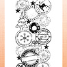 Studio Light Christmas Post Grunge Clear Stamp (SL-GR-STAMP842)