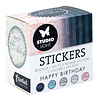 Studio Light Happy Birthday ø30mm Round Stickers on Roll (100pcs) (SL-ES-STIC30)