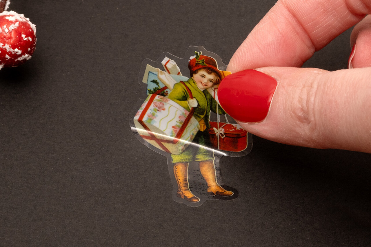 Studio Light Vintage Christmas Transparent Stickers on Roll Celebration (SL-ES-STIC47)