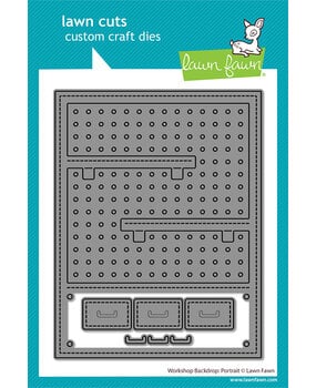 Lawn Fawn Workshop Backdrop Portrait Stand-Alone Lawn Cuts Dies (LF4095)
