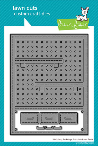 Lawn Fawn Workshop Backdrop Portrait Stand-Alone Lawn Cuts Dies (LF4095)