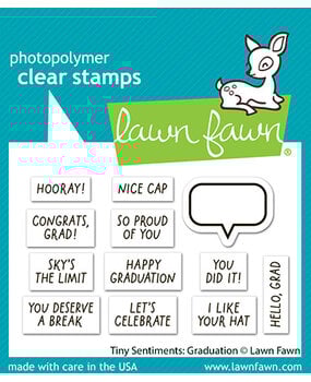 Lawn Fawn Tiny Sentiments Graduation Clear Stamps (LF4082)