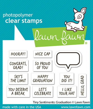 Lawn Fawn Tiny Sentiments Graduation Clear Stamps (LF4082)