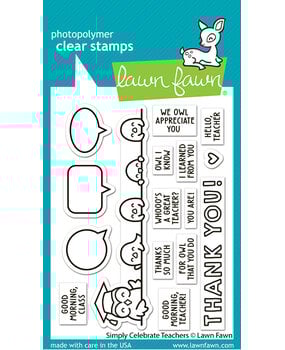 Lawn Fawn Simply Celebrate Teachers Clear Stamps (LF3740)