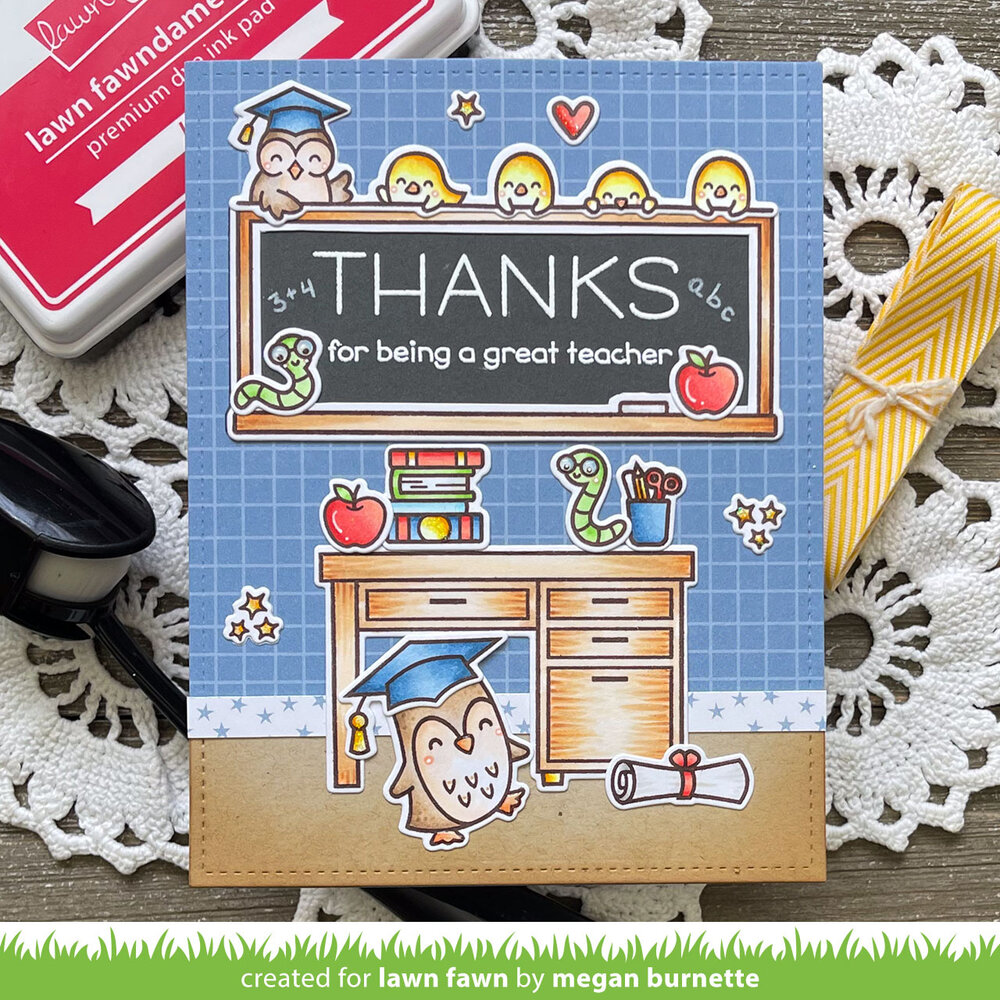 Lawn Fawn Simply Celebrate Teachers Clear Stamps (LF3740)