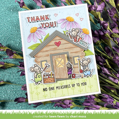 Lawn Fawn Mice Tools Clear Stamps (LF4065)