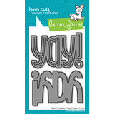 Lawn Fawn Giant Outlined Yay Stand-Alone Lawn Cuts Dies (LF4093)