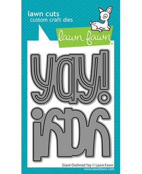 Lawn Fawn Giant Outlined Yay Stand-Alone Lawn Cuts Dies (LF4093)
