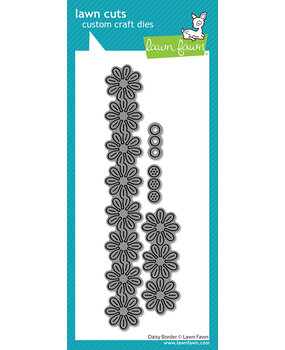 Lawn Fawn Daisy Border Stand-Alone Lawn Cuts Dies (LF4090)