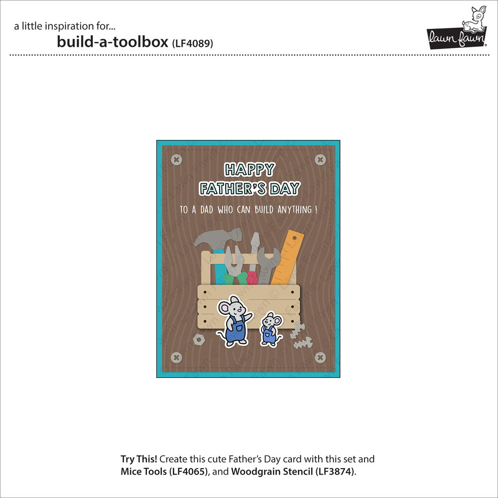 Lawn Fawn Build-A-Toolbox Stand-Alone Lawn Cuts Dies (LF4089)