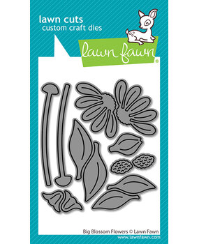 Lawn Fawn Big Blossom Flowers Stand-Alone Lawn Cuts Dies (LF4092)