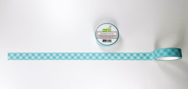 Lawn Fawn Aqua Gingham Washi Tape (LF4022)