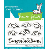 Lawn Fawn All The Grad Caps Clear Stamps (LF4079)