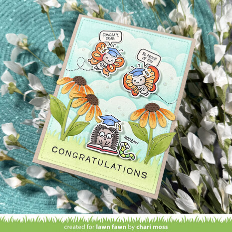 Lawn Fawn All The Grad Caps Clear Stamps (LF4079)