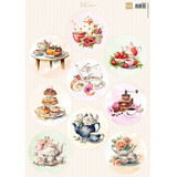 Marianne Design Decoupage Sheet A4 Circles Teatime (VK9648)