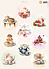 Decoupage Sheet A4 Circles Teatime (VK9648)