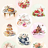 Marianne Design Decoupage Sheet A4 Circles Teatime (VK9648)