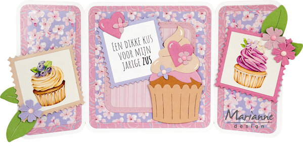 Marianne Design Decoupage Sheet A4 Stamps Coffee & Tea (VK9647)