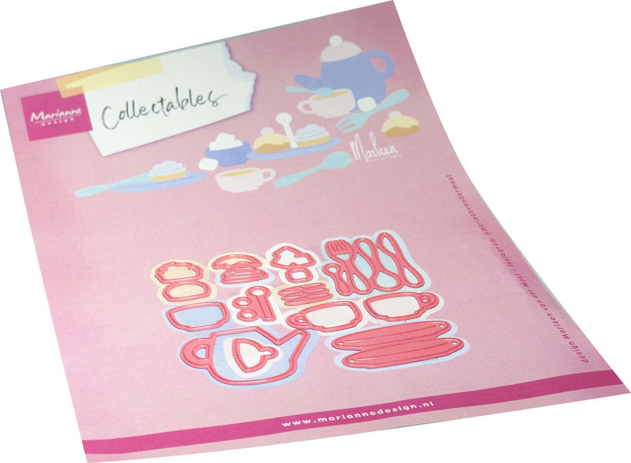 Marianne Design Collectables Tea Set by Marleen (COL1587)