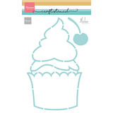 Marianne Design Craft Stencils Cup Cake by Marleen (PS8194)