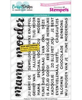 CarlijnDesign Clear Stamps Onderteksten voor Mama by CarlijnDesign (CDST-0174)