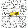CarlijnDesign Clear Stamps Nijlpaardjes by Gemaakt door Rowena (CDST-0173)