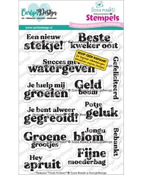 CarlijnDesign Stempels Plant Partner by Ilona Maakt (CDST-0169)
