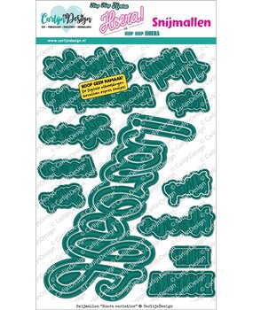 CarlijnDesign Snijmallen Hoera Variaties by CarlijnDesign (CDSN-0370)