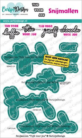 CarlijnDesign Snijmallen Tijd voor Jou by CarlijnDesign (CDSN-0369)