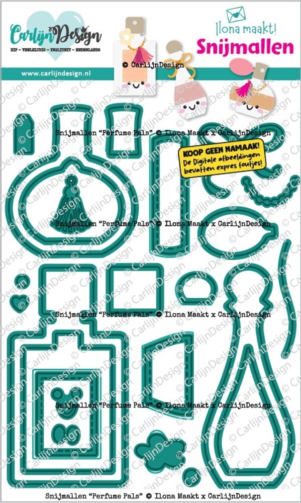 CarlijnDesign Dies Perfume Pals by Ilona Maakt (CDSN-0365)