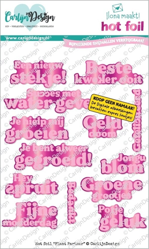 CarlijnDesign Hot Foil Plant Partner by Ilona Maakt (CDHF-0088)