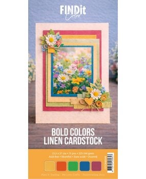 Find It Linen Cardstock 4K Bold Colors (75pcs) (FITCB4K008)