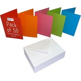 Craft UK Card and Envelopes C6 Mixed Colours w/ White Envelopes (CUK2483)