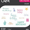 Sizzix Clear Stamps Print & Pattern Birthday Sentiments (13pcs) by Catherine Pooler (667111)