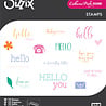 Sizzix Clear Stamps Print & Pattern Hello Sentiments (18pcs) by Catherine Pooler (667112)