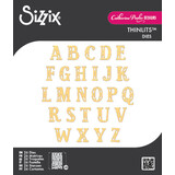 Sizzix Thinlits Die Set Folk Alphabet (26pcs) by Catherine Pooler (667114)