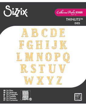 Sizzix Thinlits Die Set Folk Alphabet (26pcs) by Catherine Pooler (667114)