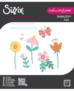Sizzix Thinlits Die Set Friendly Florals (17pcs) by Catherine Pooler (667115)