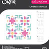 Sizzix Mini Layered Stencils Print & Pattern Patchework Tile (4pcs) by Catherine Pooler (667119)