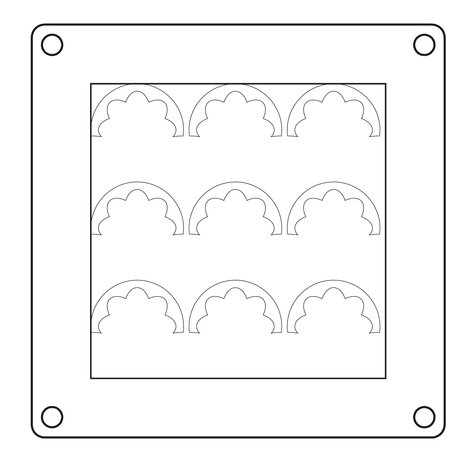 Sizzix Mini Layered Stencils Print & Pattern Daisy (4pcs) by Catherine Pooler (667113)